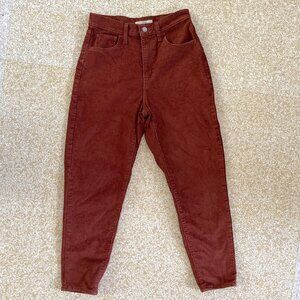 Levi's size 28 corduroy Mom Jeans